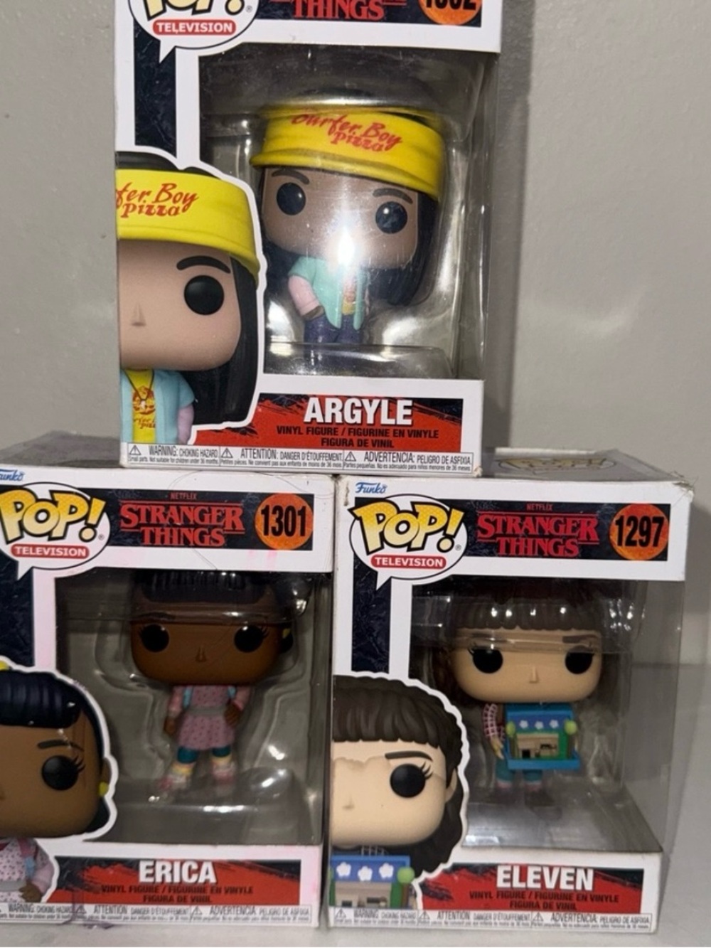 Funko Pop Stranger Things Set 3x$40 In the box, never opened